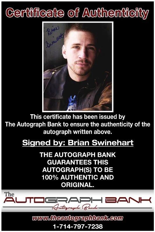 Brian Swinehart — Brian Swinehart authentic signed celebrity 8x10 photo W/Cert Autographed 51816f, изображение 2