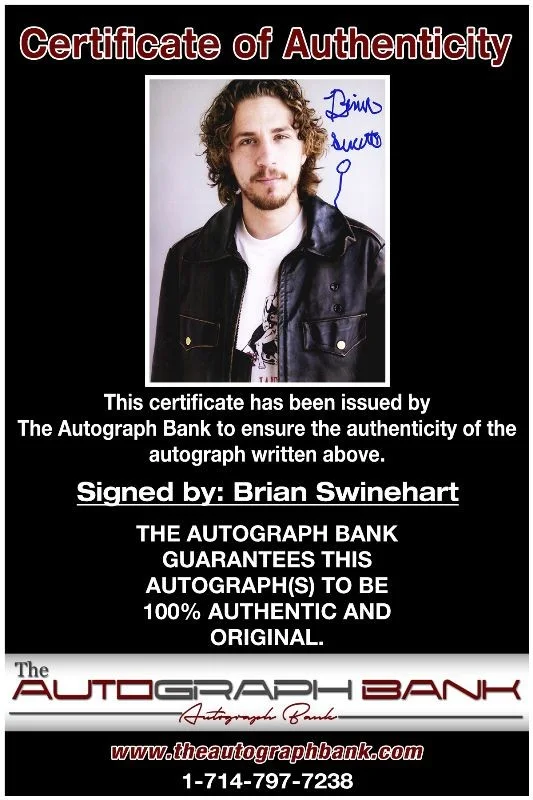 Brian Swinehart — Brian Swinehart authentic signed celebrity 8x10 photo W/Cert Autographed 51816g, image 2
