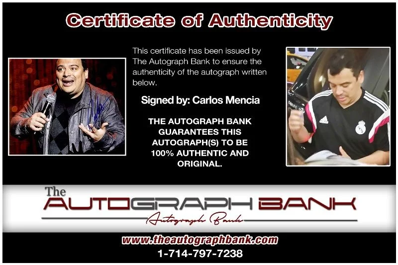 Carlos Mencia — Carlos Mencia authentic signed celebrity 8x10 photo W/Cert Autographed 2616v, image 2