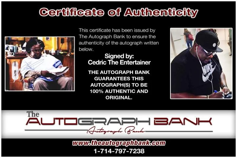 Cedric the Entertainer — Cedric The Entertainer authentic signed 8x10 photo |CERT Autographed B0004, image 2