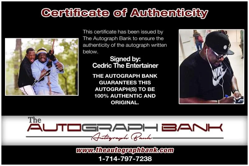 Cedric the Entertainer — Cedric The Entertainer authentic signed 8x10 photo |CERT Autographed B0011, изображение 2