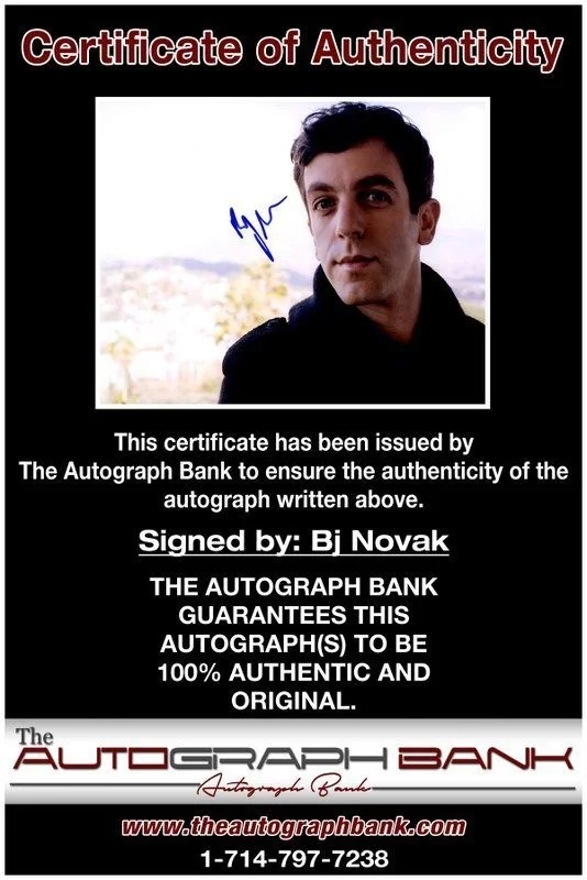 Bj Novak — Bj Novak authentic signed celebrity 8x10 photo W/Certificate Autographed (C4), изображение 2