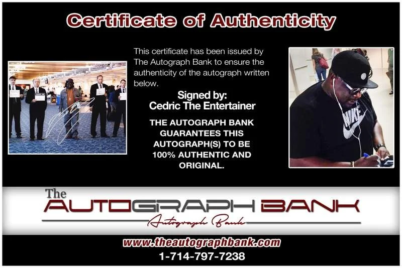 Cedric the Entertainer — Cedric The Entertainer authentic signed 8x10 photo |CERT Autographed B0019, image 2
