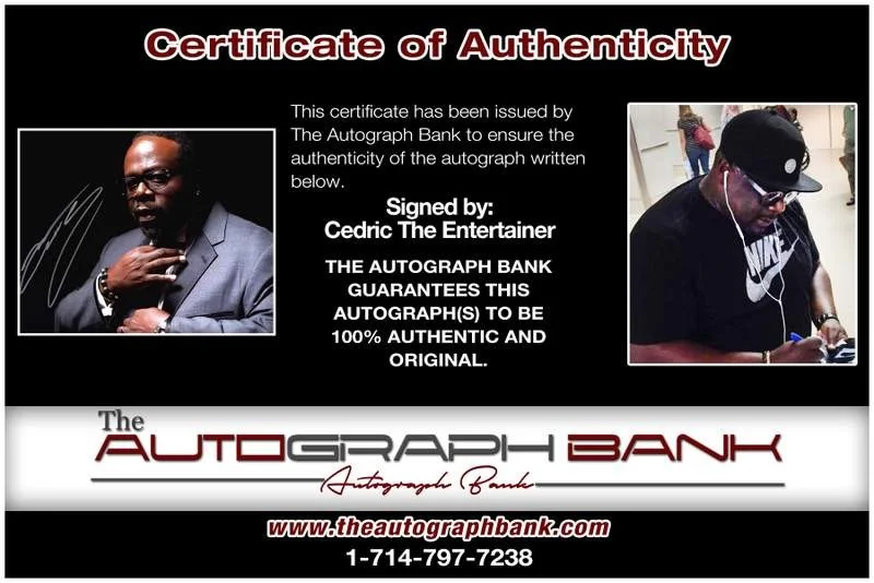 Cedric the Entertainer — Cedric The Entertainer authentic signed 8x10 photo |CERT Autographed B0013, image 2