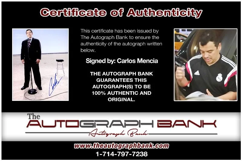 Carlos Mencia — Carlos Mencia authentic signed celebrity 8x10 photo W/Cert Autographed 2616m, image 2