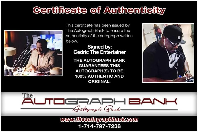 Cedric the Entertainer — Cedric The Entertainer authentic signed 8x10 photo |CERT Autographed B0010, image 2