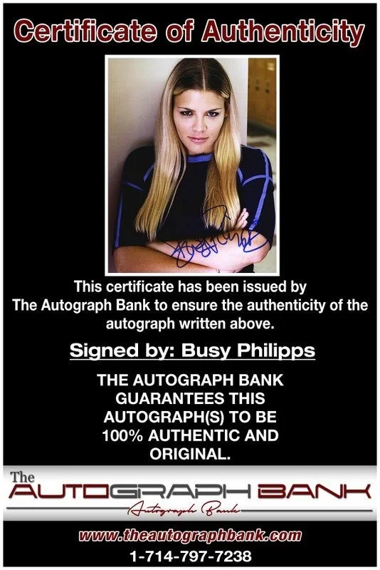 Busy Phillips — Busy Phillips authentic signed celebrity 8x10 photo W/Cert Autographed D2, изображение 2