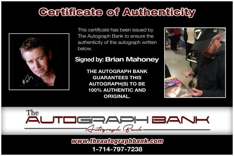 Brian Mahoney — Brian Mahoney authentic signed celebrity 8x10 photo W/Cert Autographed C2, изображение 2