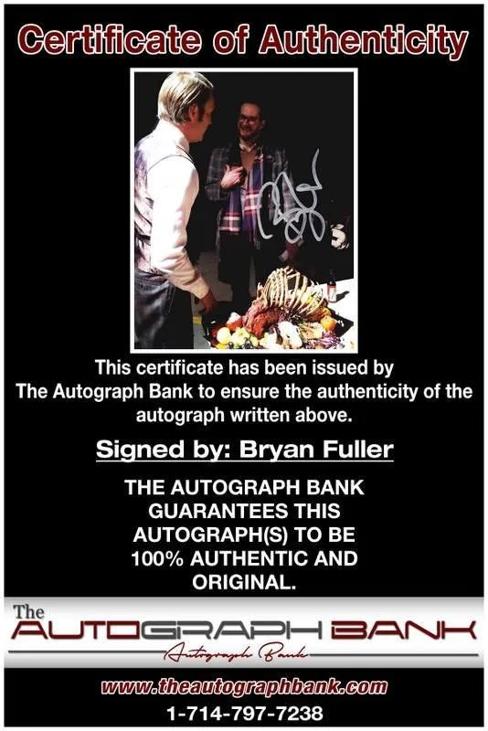 Bryan Fuller — Bryan Fuller authentic signed celebrity 8x10 photo W/Cert Autographed B0007, изображение 2