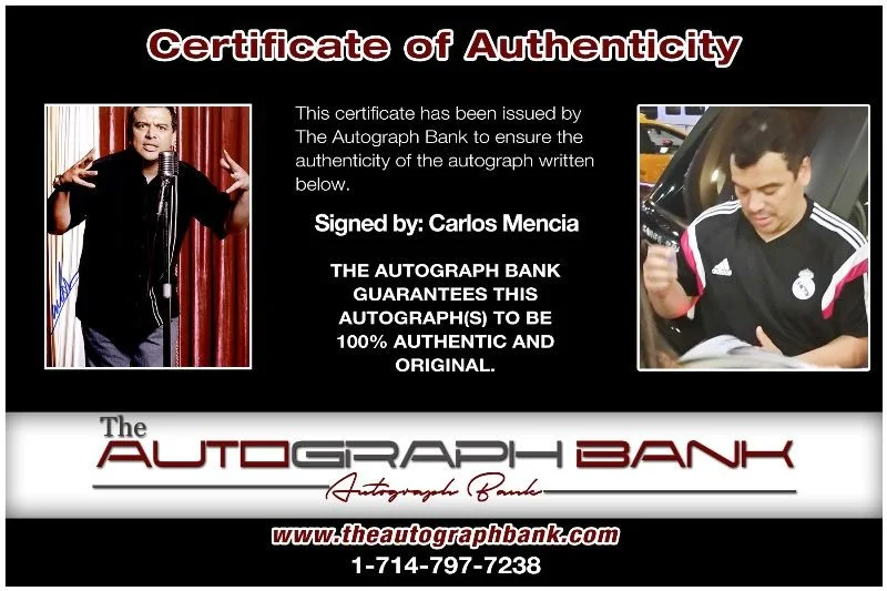 Carlos Mencia — Carlos Mencia authentic signed celebrity 8x10 photo W/Cert Autographed 2616k, image 2