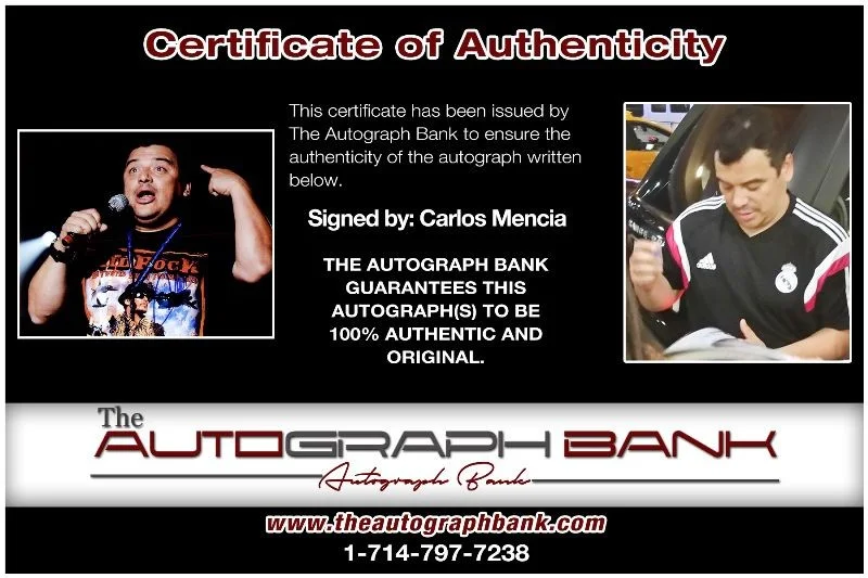 Carlos Mencia — Carlos Mencia authentic signed celebrity 8x10 photo W/Cert Autographed 2616s, image 2