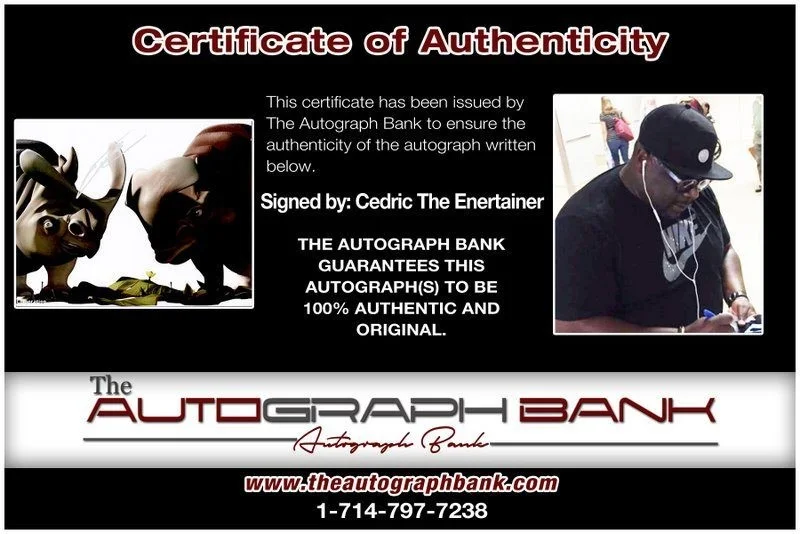 Cedric the Entertainer — Cedric The Entertainer authentic signed 8x10 photo |CERT Autographed C6, изображение 2