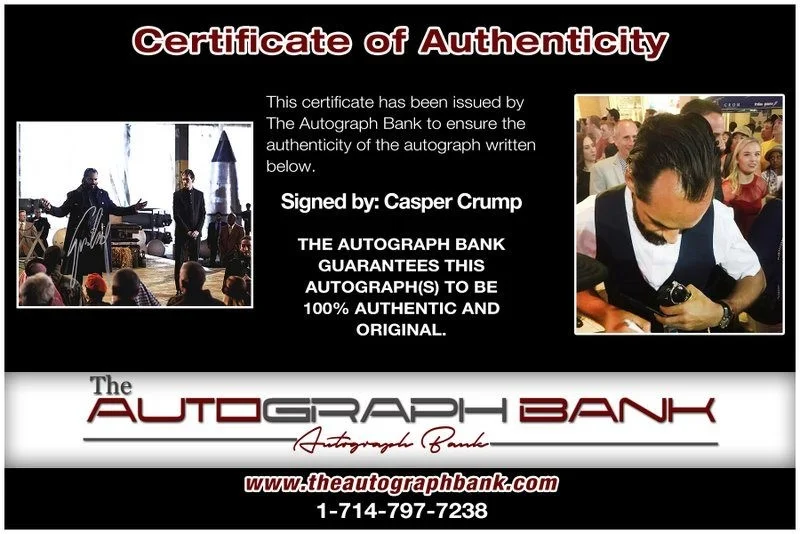Casper Crump — Casper Crump authentic signed celebrity 8x10 photo W/Cert Autographed D4, изображение 2