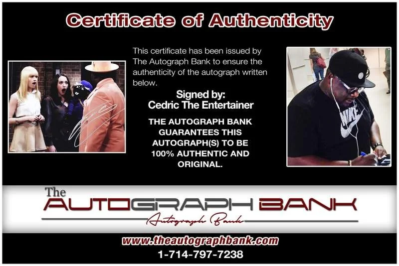 Cedric the Entertainer — Cedric The Entertainer authentic signed 8x10 photo |CERT Autographed B0016, изображение 2