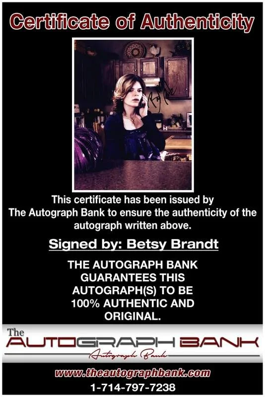Betsy Brandt — Betsy Brandt authentic signed celebrity 8x10 photo W/Cert Autographed B0004, image 2