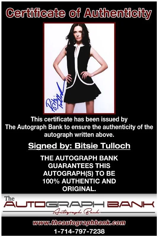 Bitsie Tulloch — Bitsie Tulloch authentic signed celebrity 8x10 photo W/Cert Autographed 51816c, image 2