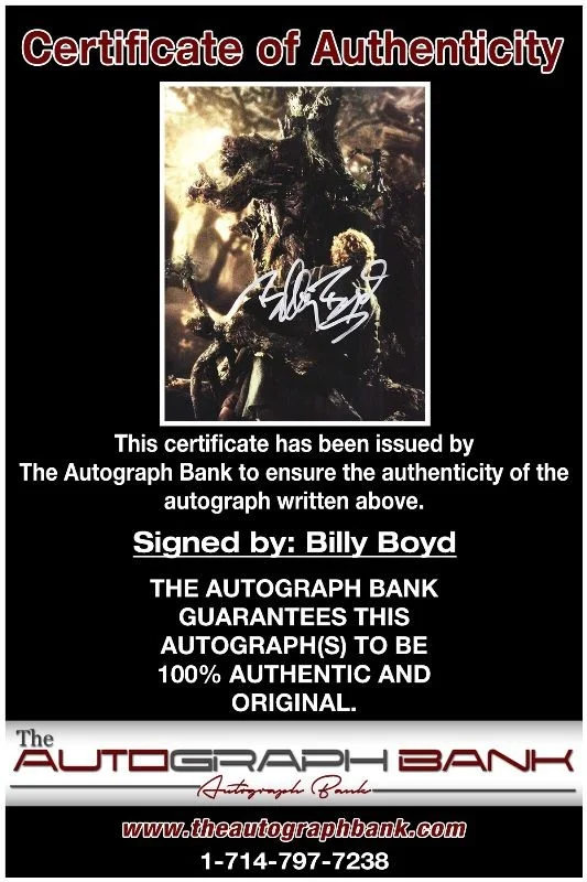 Billy Boyd — Billy Boyd authentic signed celebrity 8x10 photo W/Cert Autographed 51816a, изображение 2