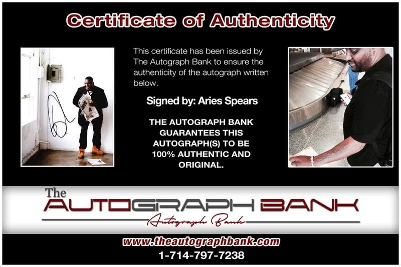 Aries Spears — Aries Spears authentic signed celebrity 8x10 photo W/Cert Autographed B0005, image 2