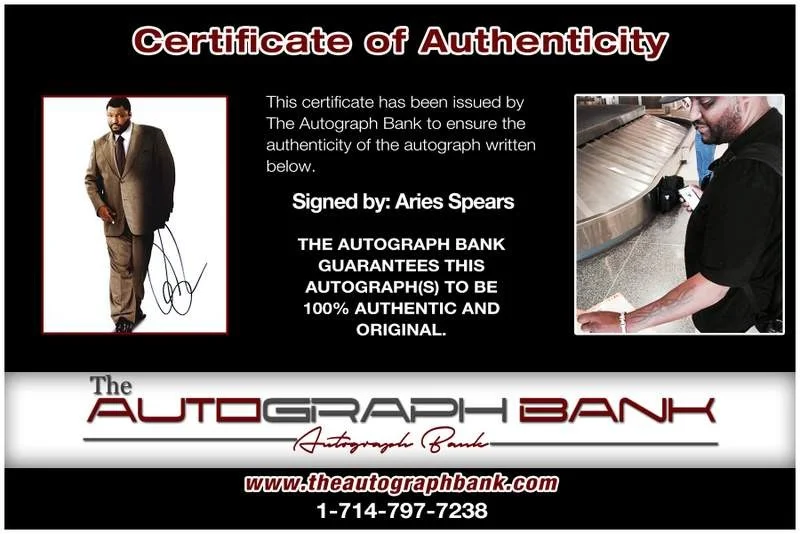 Aries Spears — Aries Spears authentic signed celebrity 8x10 photo W/Cert Autographed B0004, image 2