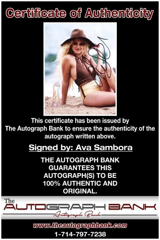 Ava Sambora — Ava Sambora authentic signed model 8x10 photo W/Certificate Autographed (A0004), image 2