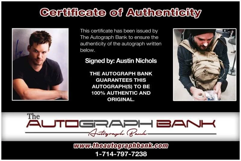 Austin Nichols — Austin Nichols authentic signed celebrity 8x10 photo W/Cert Autographed A 0001, image 2