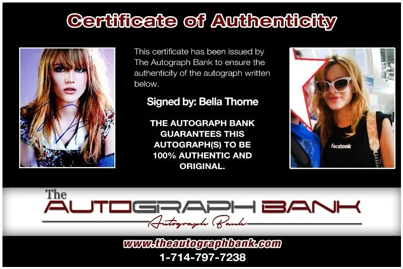 Bella Thorne — Bella Thorne authentic signed celebrity 8x10 photo W/Cert Autographed 2616a, image 2