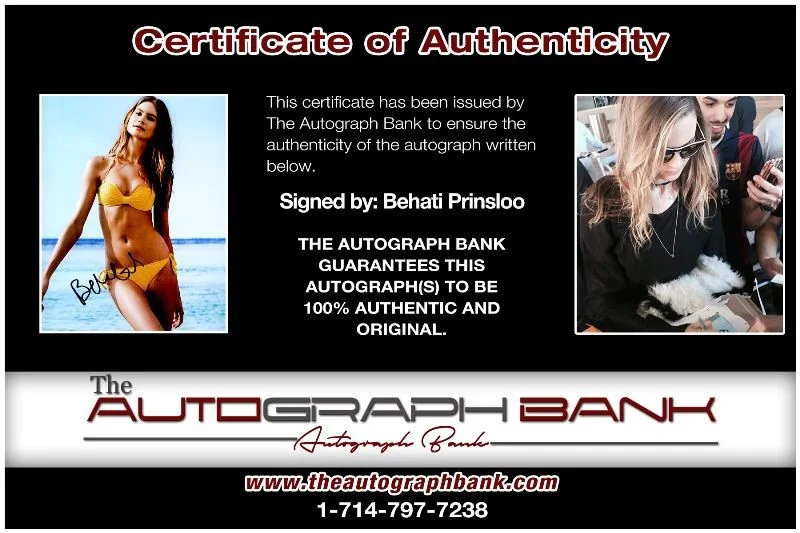 Behati Prinsloo — Behati Prinsloo authentic signed celebrity 8x10 photo W/Cert Autographed 2616l2, image 2