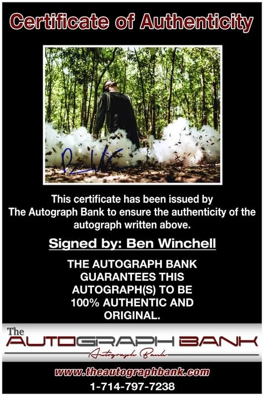 Ben Winchell — Ben Winchell authentic signed celebrity 8x10 photo W/Cert Autographed B0003, image 2