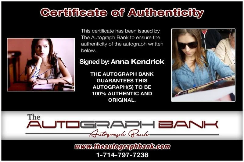 Anna Kendrick — Anna Kendrick authentic signed celebrity 8x10 photo W/Cert Autographed C2, image 2