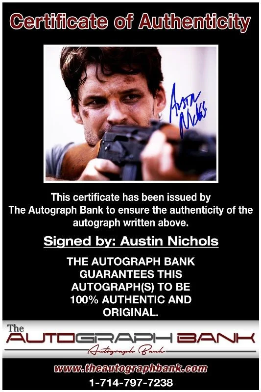 Austin Nichols — Austin Nichols authentic signed celebrity 8x10 photo W/Cert Autographed 41116a, изображение 2