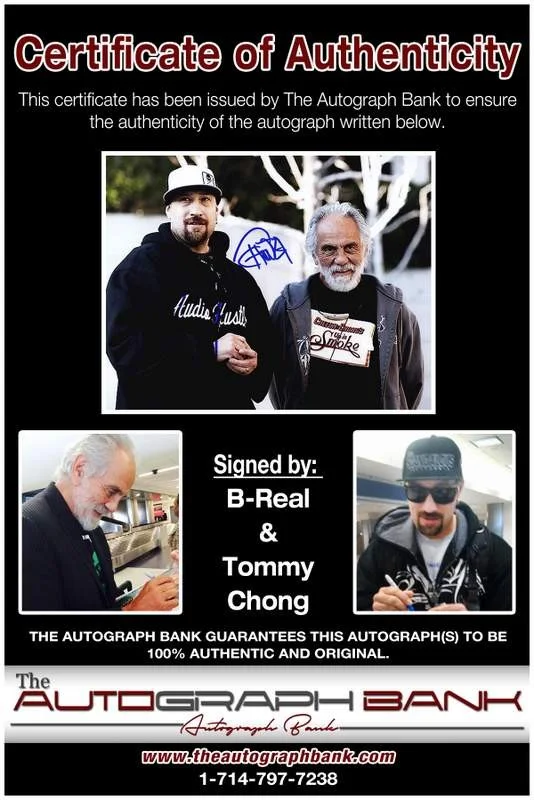 B-Real, Tommy Chong — B-Real & Tommy Chong authentic signed celebrity 8x10 W/Cert Autographed A0004, изображение 2