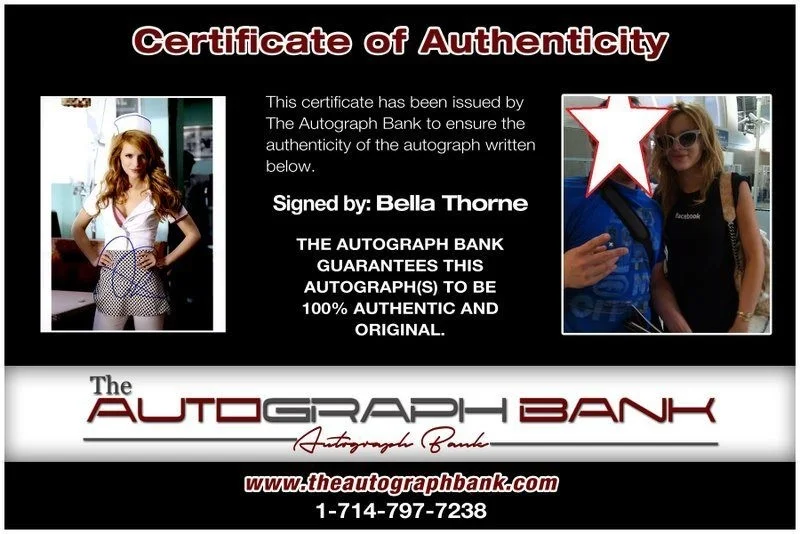 Bella Thorne — Bella Thorne authentic signed celebrity 8x10 photo W/Cert Autographed C2, image 2
