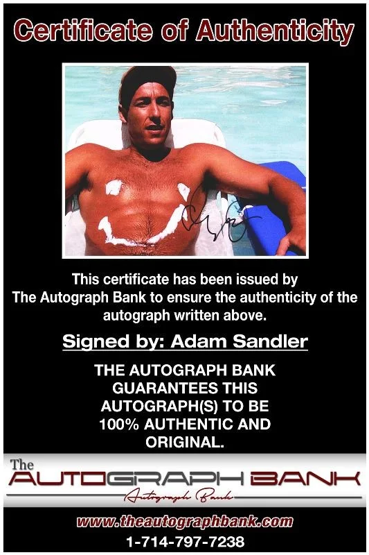 Adam Sandler — Adam Sandler authentic signed celebrity 8x10 photo W/Cert Autographed 51816a, изображение 2