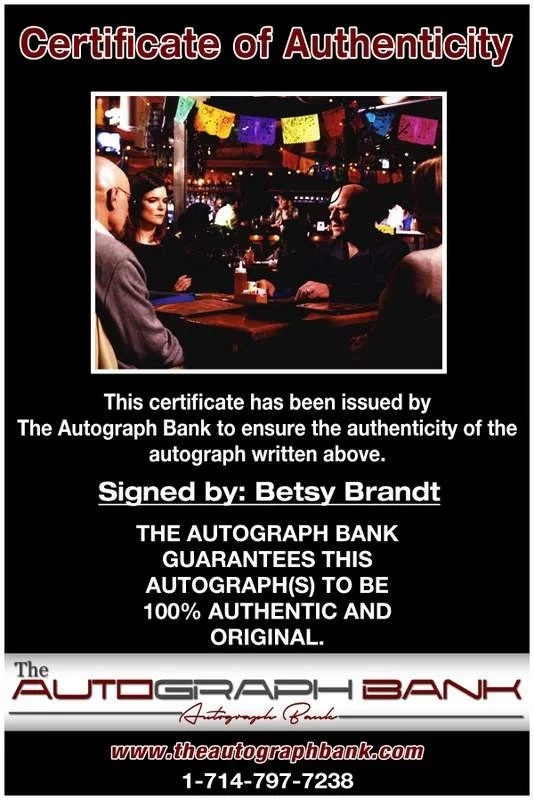 Betsy Brandt — Betsy Brandt authentic signed celebrity 8x10 photo W/Cert Autographed B0001, image 2