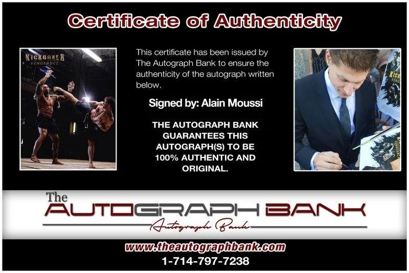 Alain Moussi — Alain Moussi authentic signed celebrity 8x10 photo W/Cert Autographed D13, изображение 2