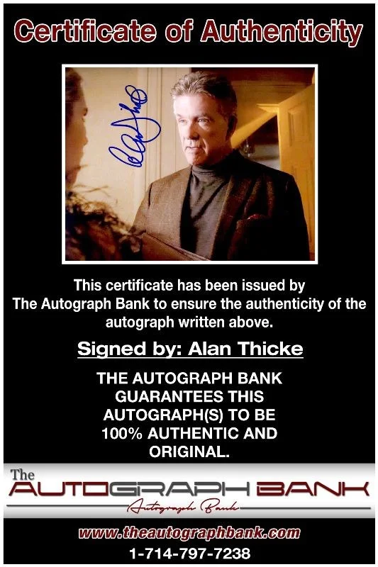 Alan Thicke — Alan Thicke authentic signed celebrity 8x10 photo W/Cert Autographed 2616a, изображение 2
