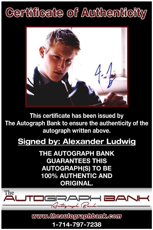Alexander Ludwig — Alexander Ludwig authentic signed celebrity 8x10 photo W/Cert Autographed 13716b, image 2
