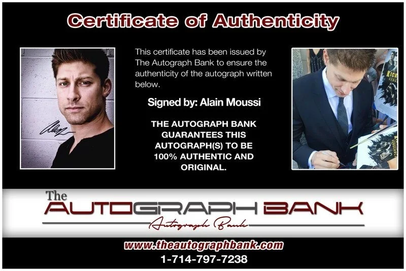 Alain Moussi — Alain Moussi authentic signed celebrity 8x10 photo W/Cert Autographed D7, изображение 2