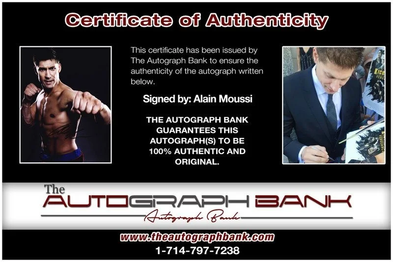 Alain Moussi — Alain Moussi authentic signed celebrity 8x10 photo W/Cert Autographed D5, изображение 2