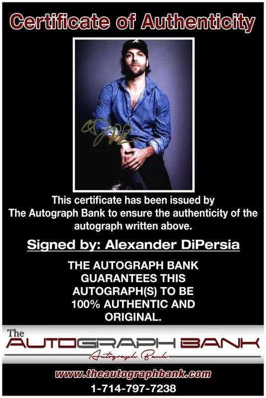 Alexander DiPersia — Alexander DiPersia authentic signed celebrity 8x10 photo W/Cert Autographed D5, image 2