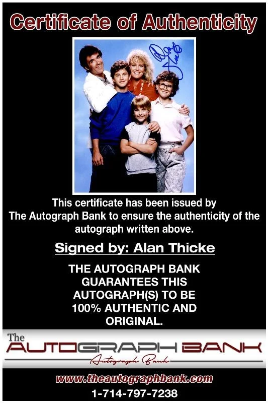Alan Thicke — Alan Thicke authentic signed celebrity 8x10 photo W/Cert Autographed 2616k, изображение 2