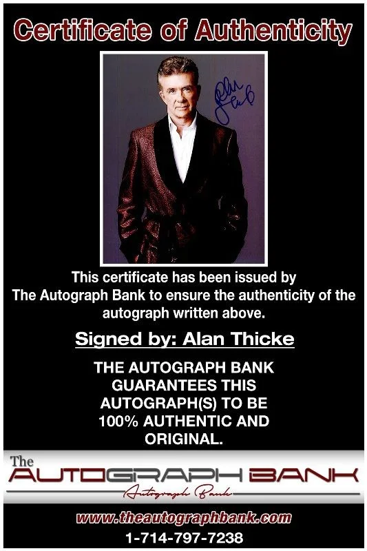 Alan Thicke — Alan Thicke authentic signed celebrity 8x10 photo W/Cert Autographed 2616z2, image 2