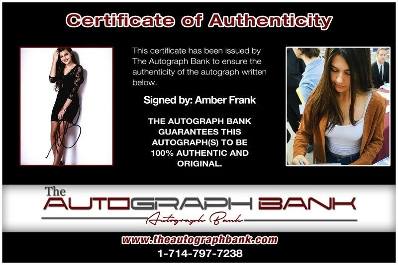 Amber Frank — Amber Frank authentic signed celebrity 8x10 photo W/Cert Autographed D12, изображение 2