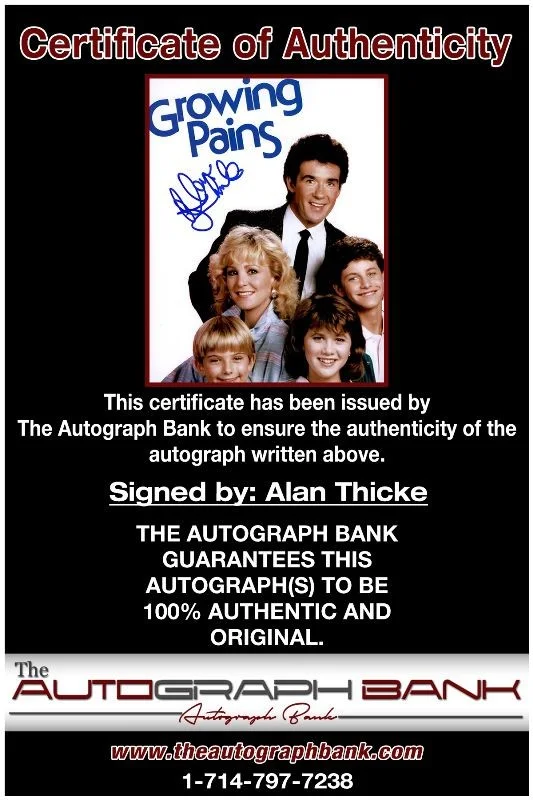 Alan Thicke — Alan Thicke authentic signed celebrity 8x10 photo W/Cert Autographed 2616j, image 2