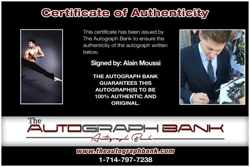 Alain Moussi — Alain Moussi authentic signed celebrity 8x10 photo W/Cert Autographed D10, изображение 2