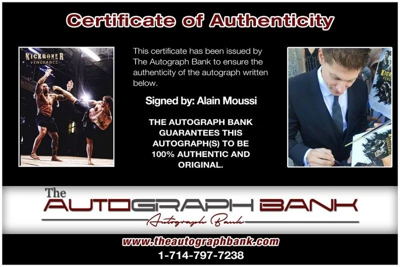Alain Moussi — Alain Moussi authentic signed celebrity 8x10 photo W/Cert Autographed D8, изображение 2