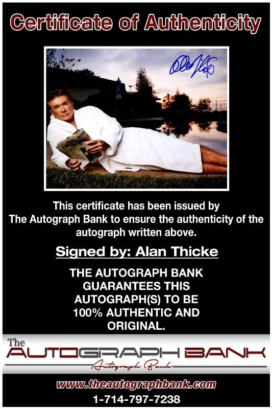 Alan Thicke — Alan Thicke authentic signed celebrity 8x10 photo W/Cert Autographed 2616z7, изображение 2