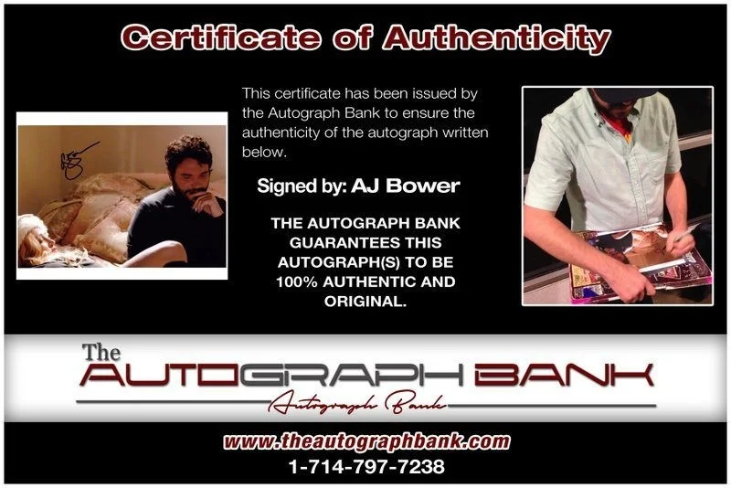 Aj Bower — Aj Bower authentic signed celebrity 8x10 photo W/Certificate Autographed (C7), image 2
