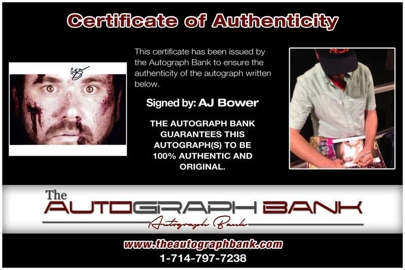 Aj Bower — Aj Bower authentic signed celebrity 8x10 photo W/Certificate Autographed (C10), image 2