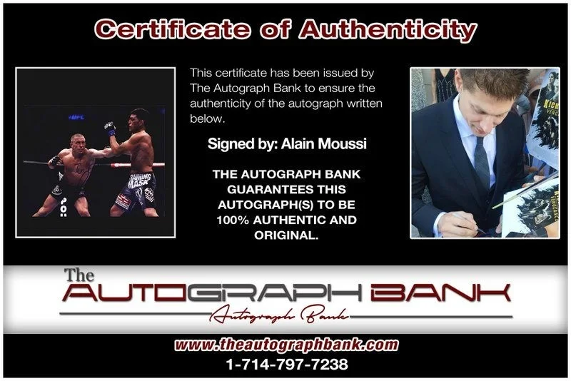 Alain Moussi — Alain Moussi authentic signed celebrity 8x10 photo W/Cert Autographed D15, image 2
